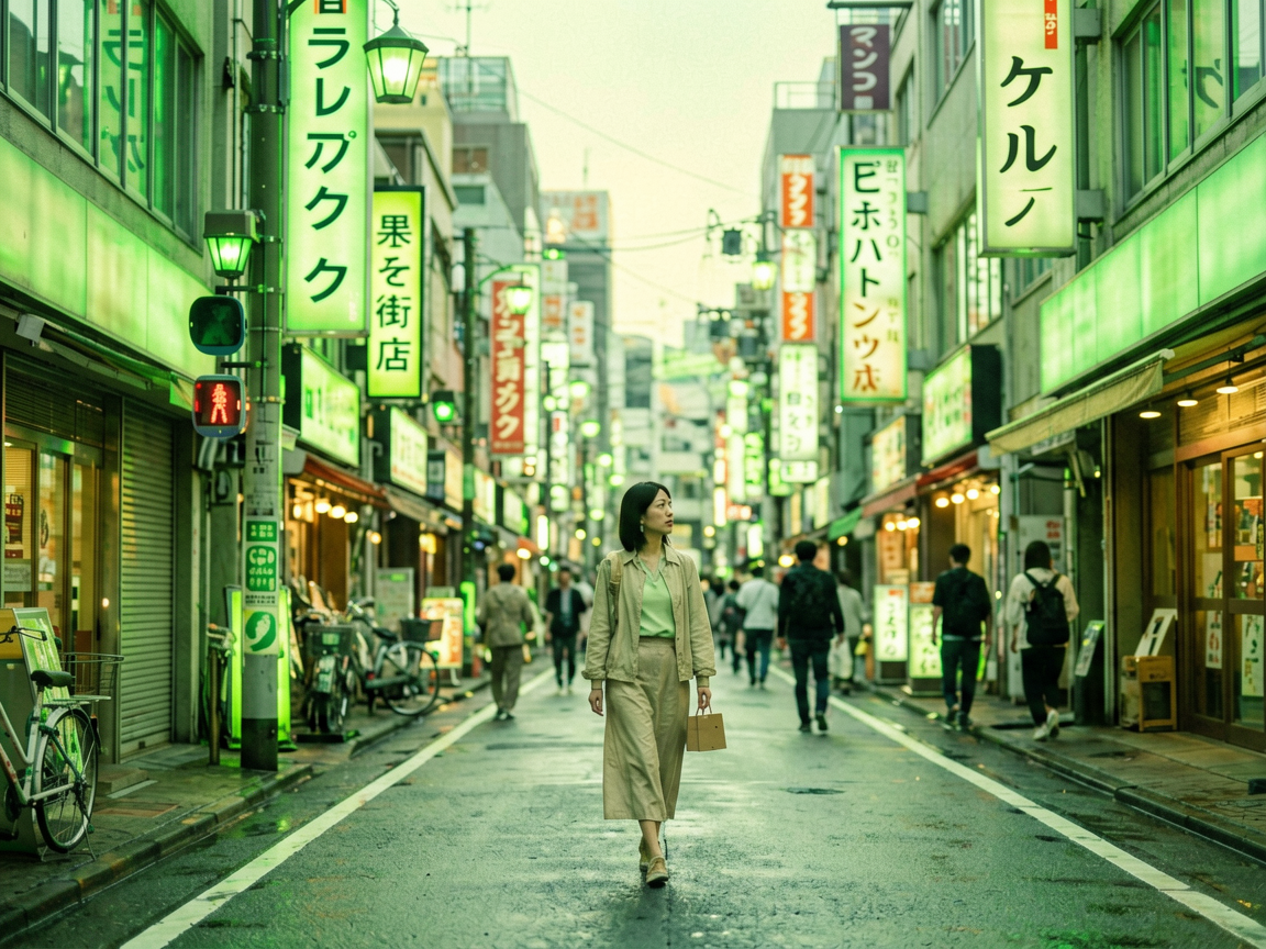 霓虹街区 AI素材 0003