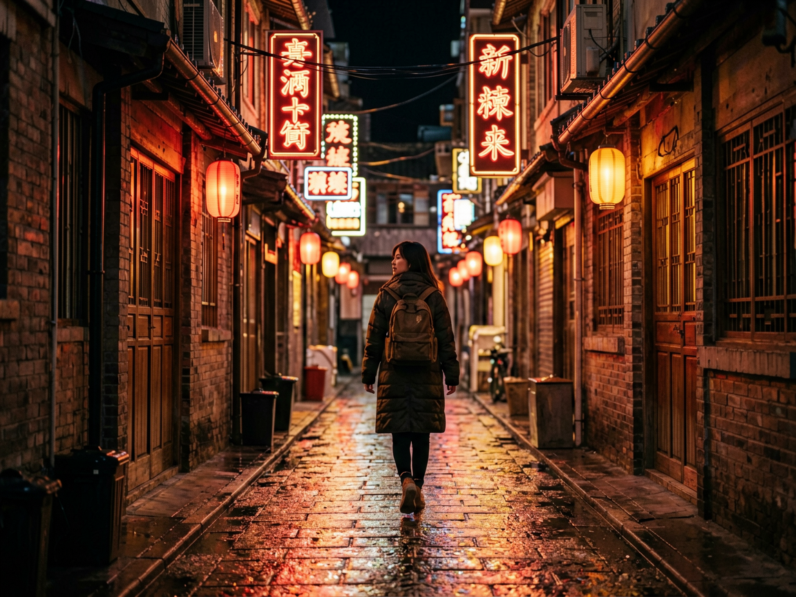 霓虹街区 AI素材 0026