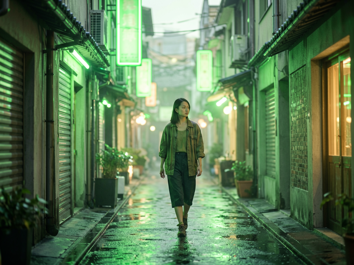 霓虹街区 AI素材 0031