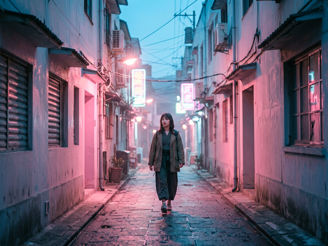霓虹街区 AI素材 0041