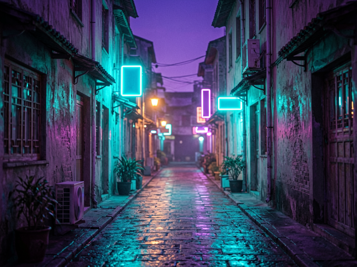 霓虹街区 AI素材 0046