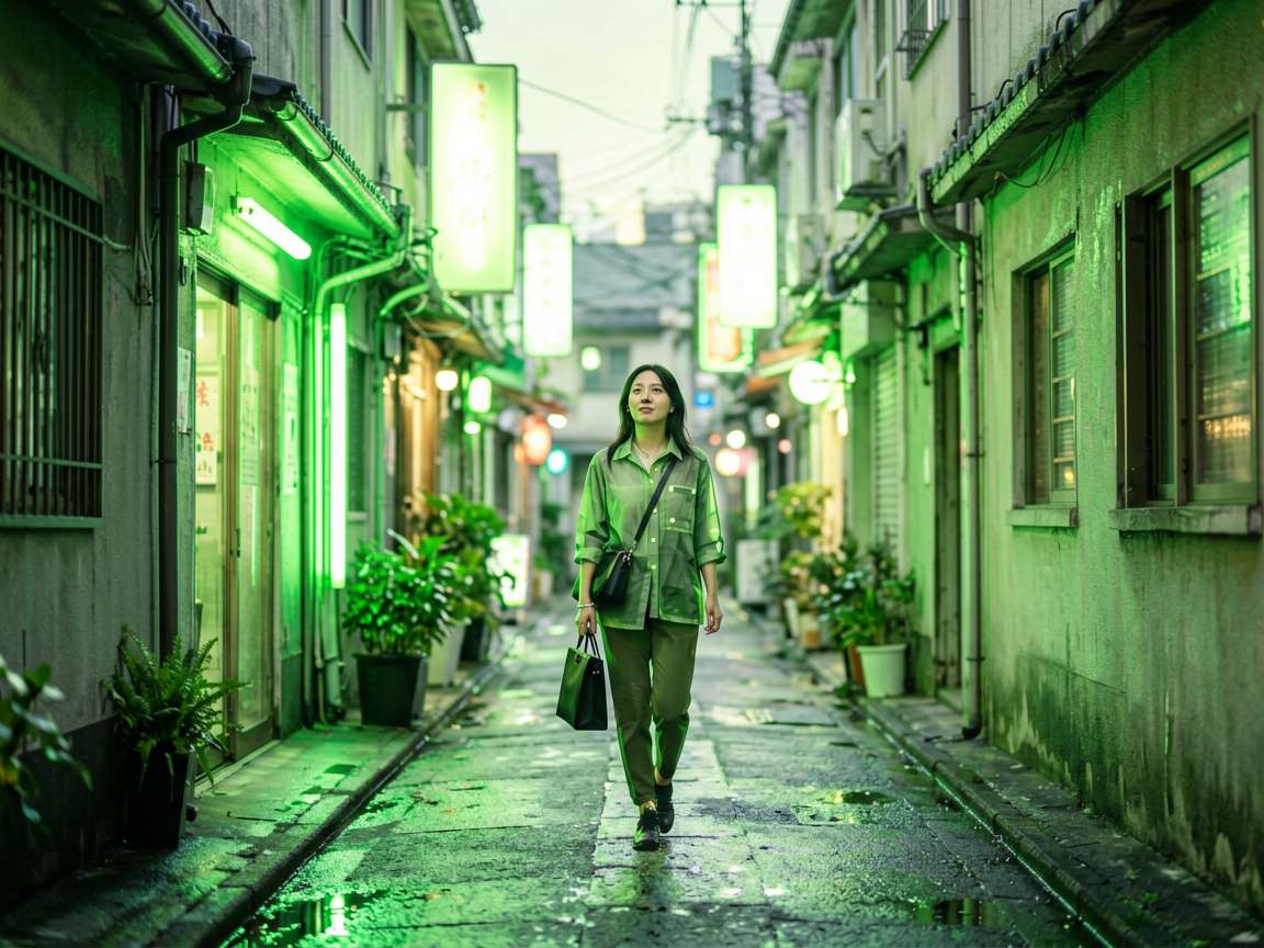 霓虹街区 AI素材 0066