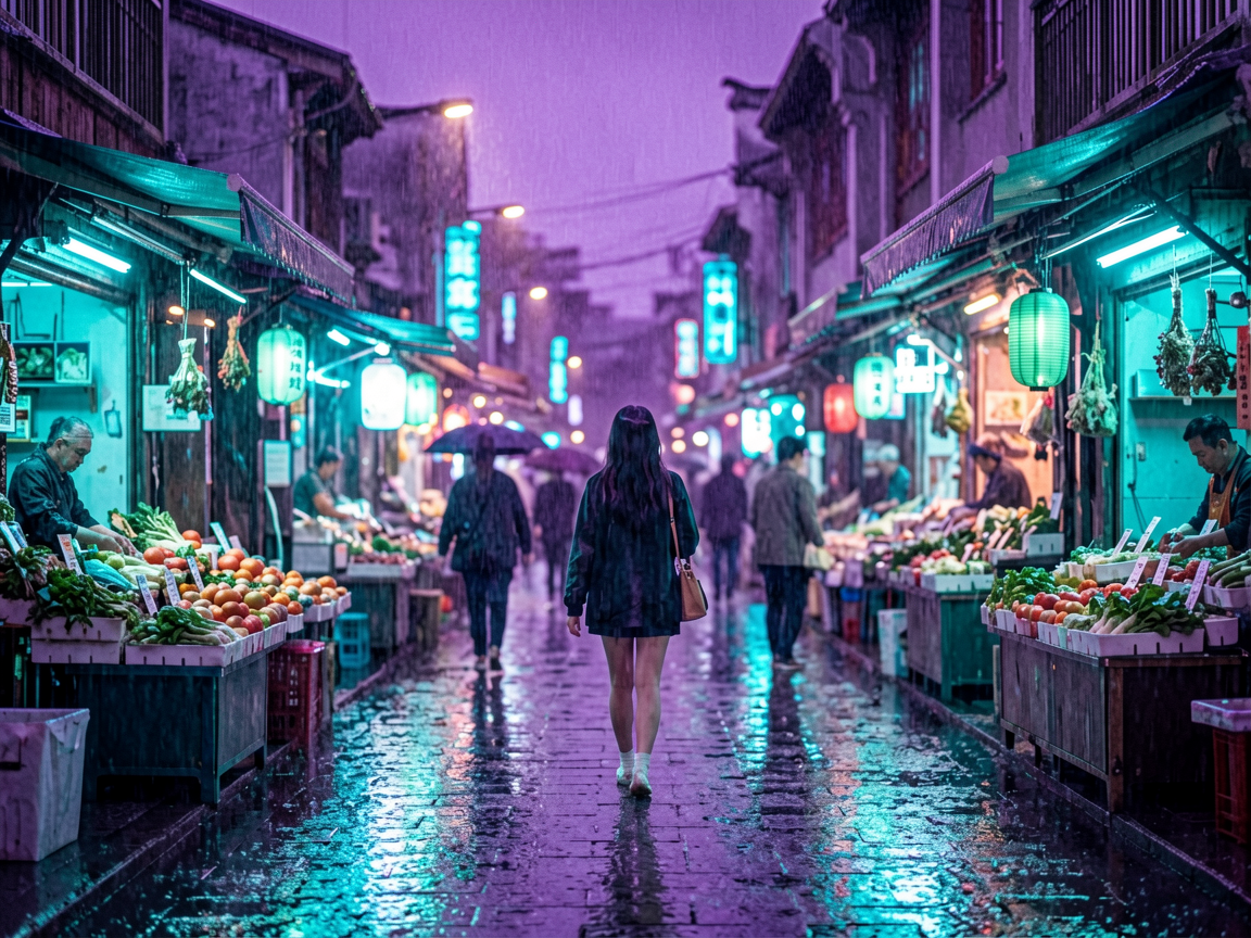 霓虹街区 AI素材 0067