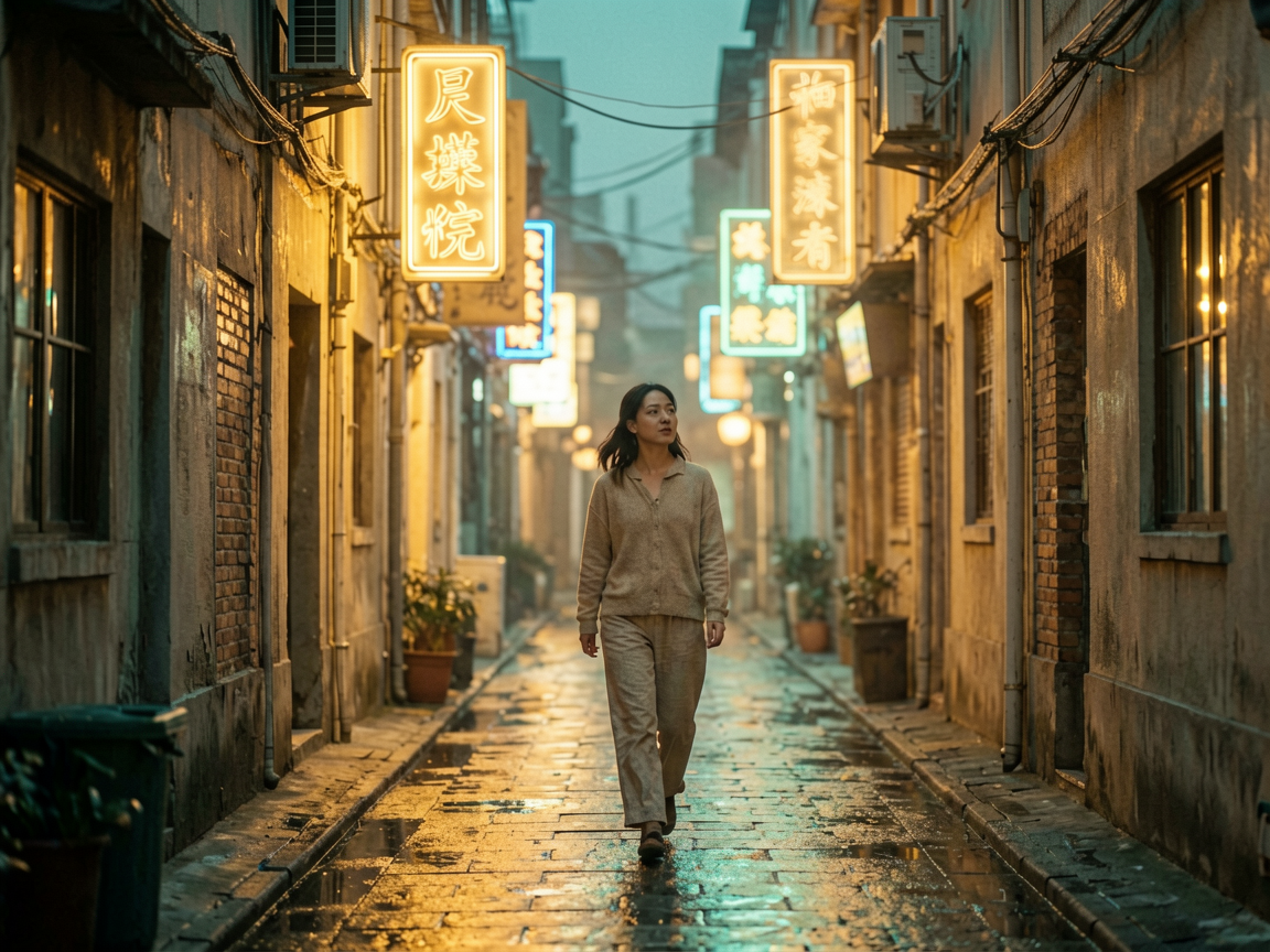 霓虹街区 AI素材 0071