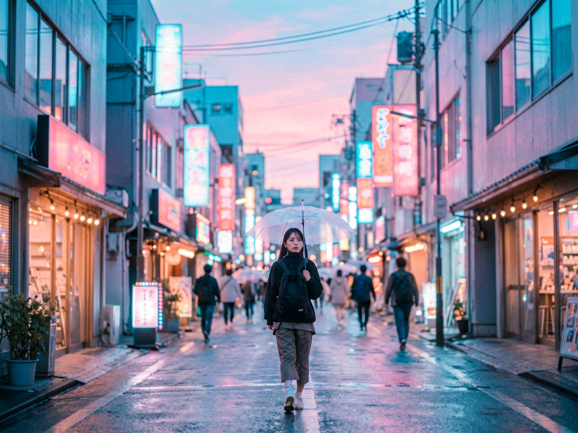 霓虹街区 AI素材 0083