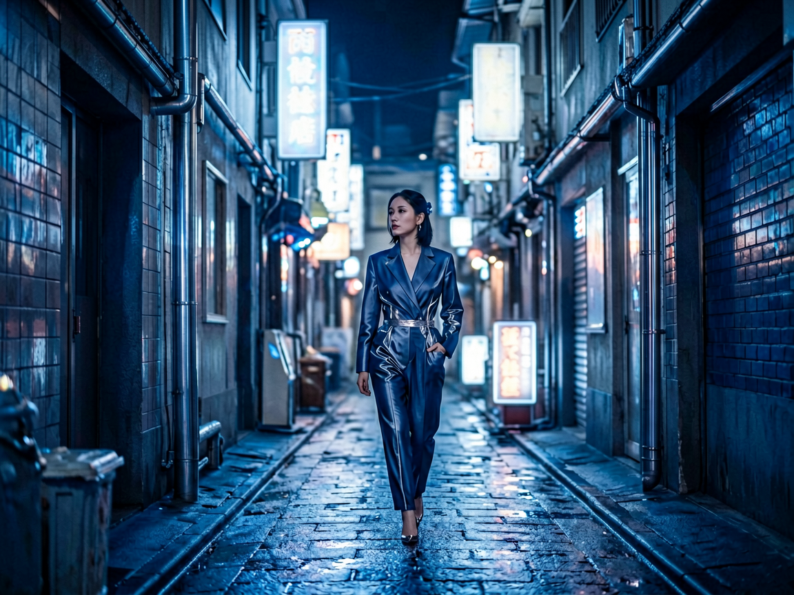 霓虹街区 AI素材 0086