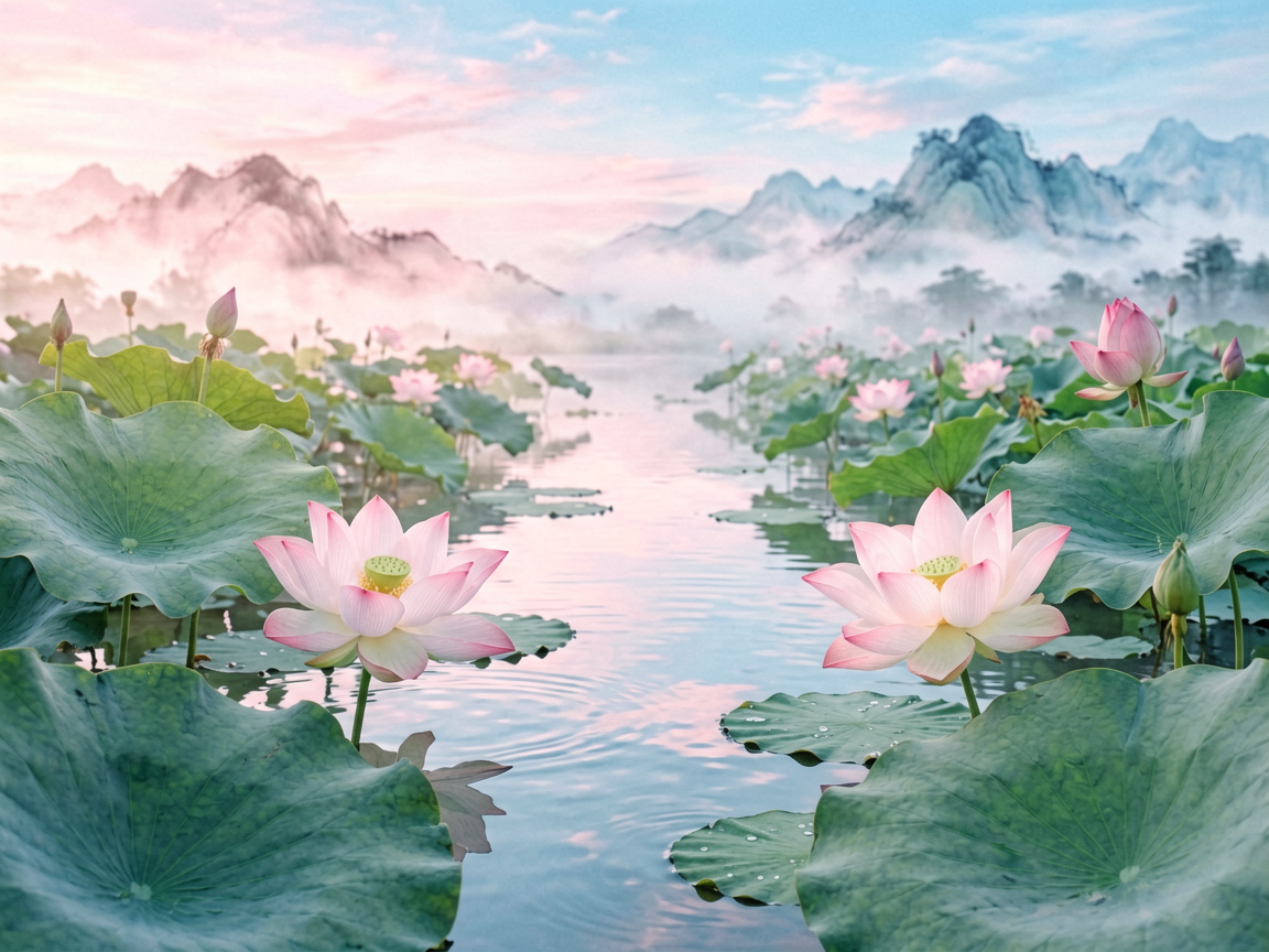 水墨花鸟 AI素材 0013