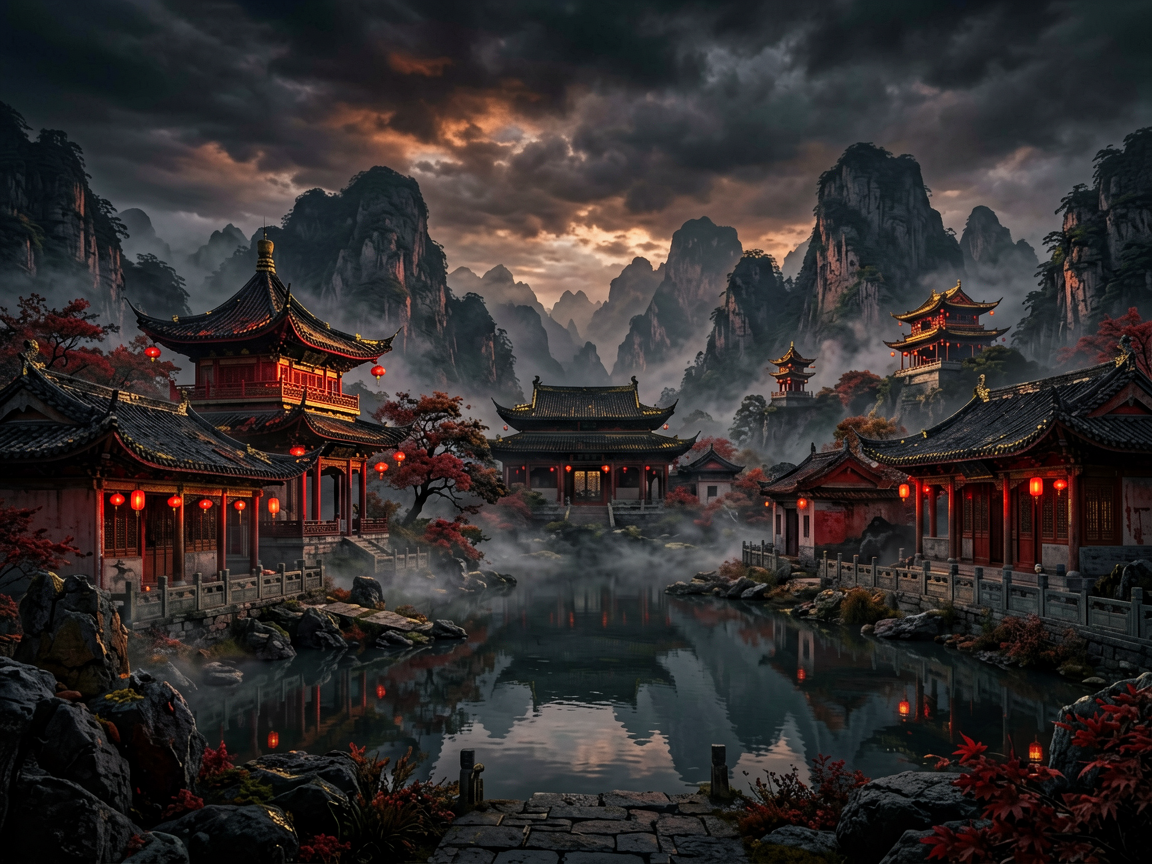 山水古风 AI素材 0005