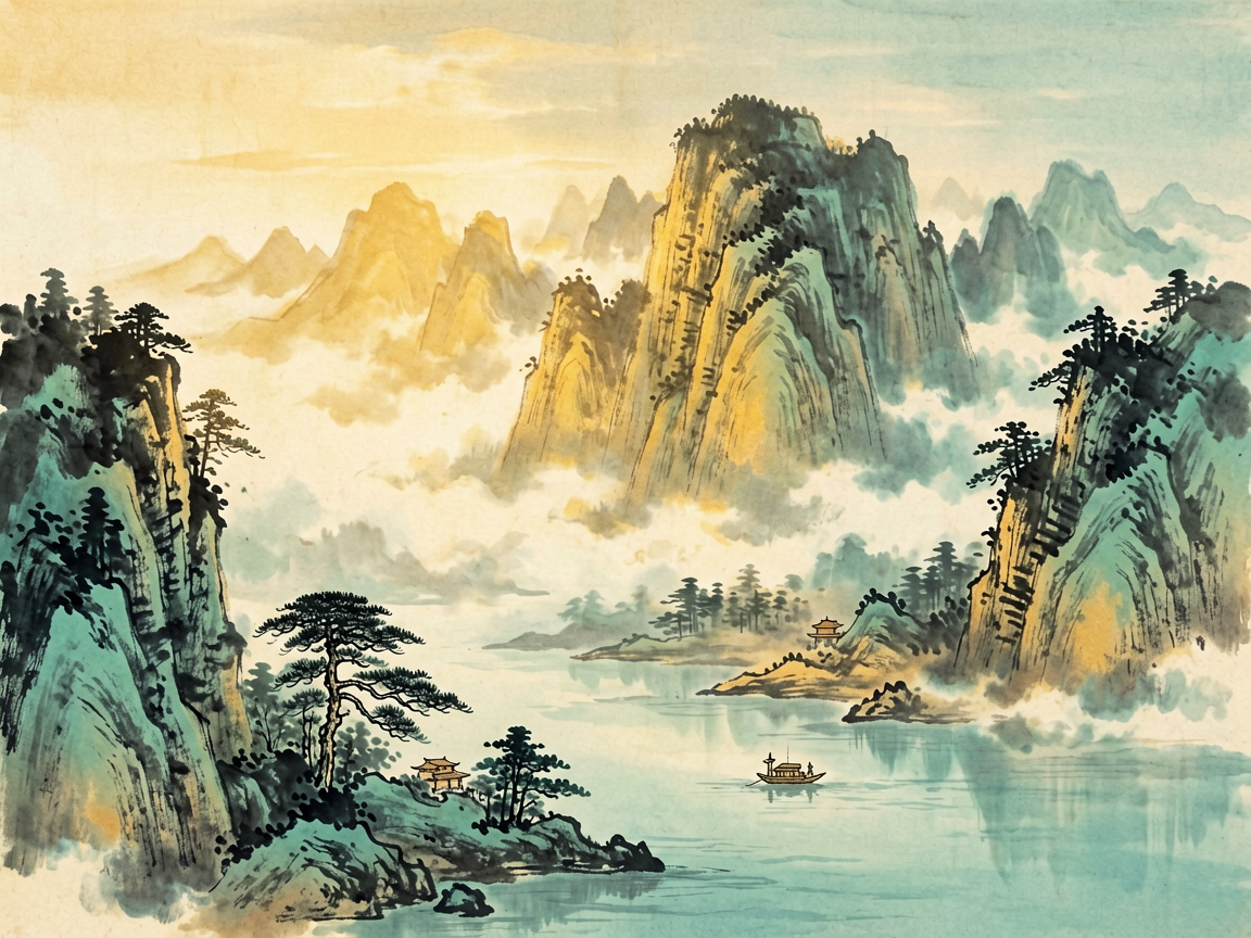 山水古风 AI素材 0036