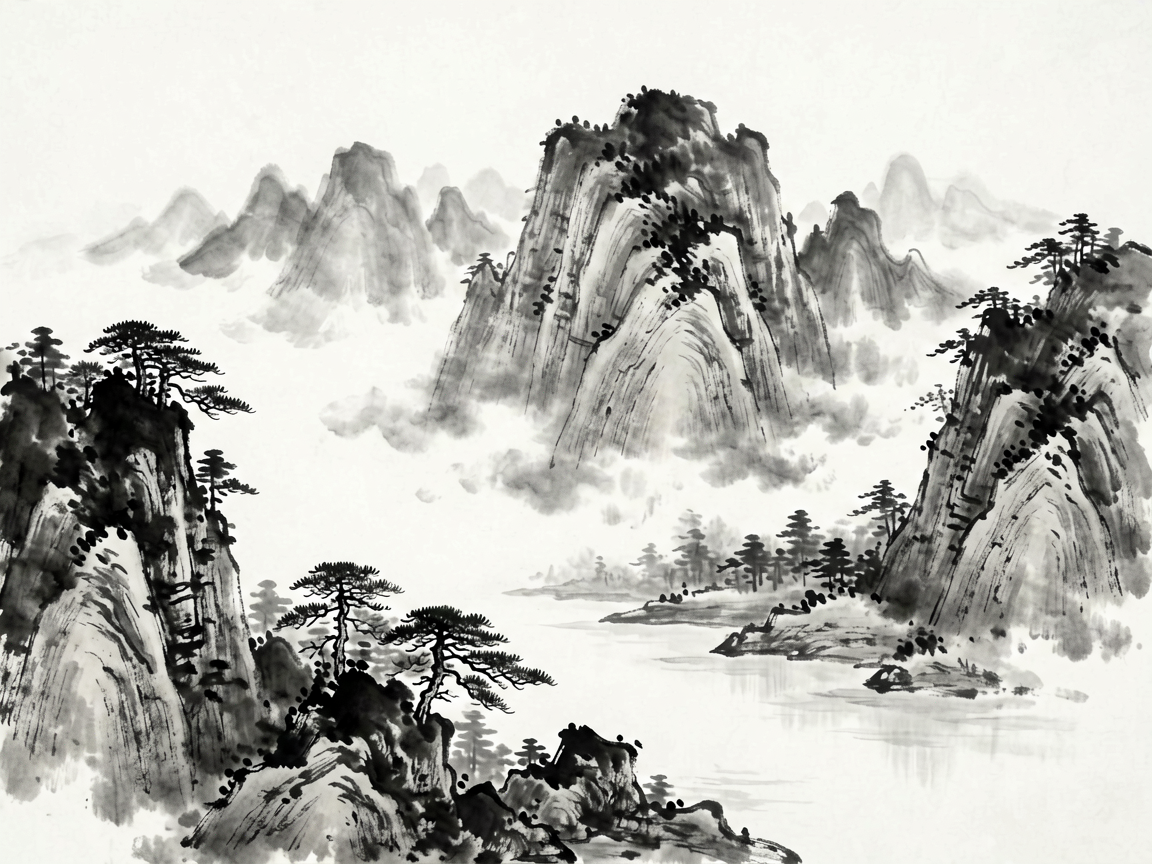 山水古风 AI素材 0056