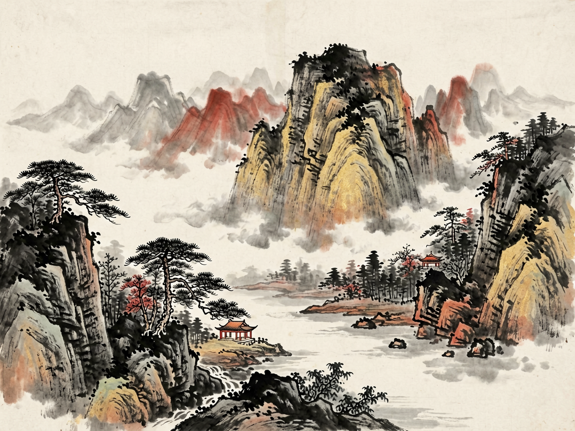山水古风 AI素材 0061