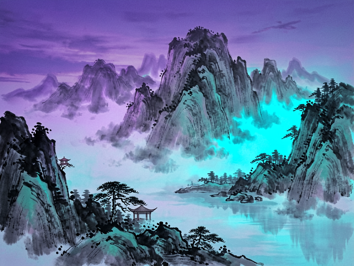 山水古风 AI素材 0081
