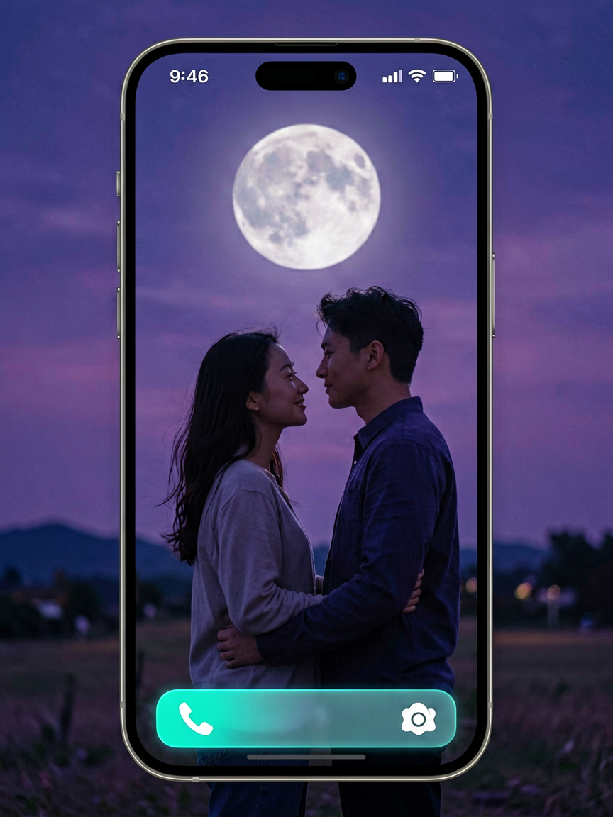 情侣壁纸 AI素材 0081