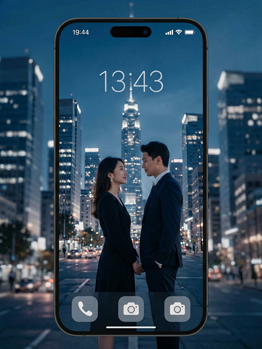 情侣壁纸 AI素材 0100