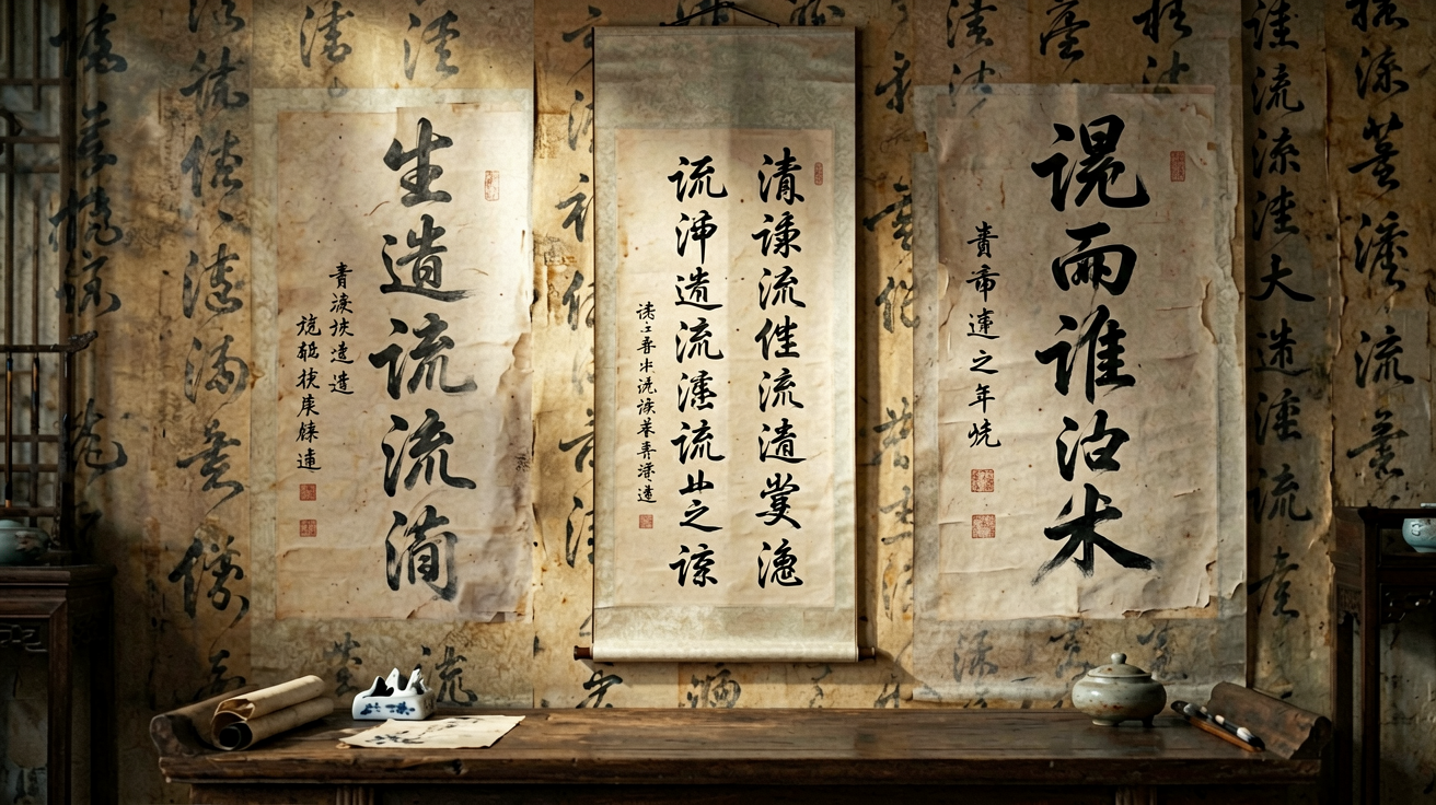 书法字体 AI素材 0004
