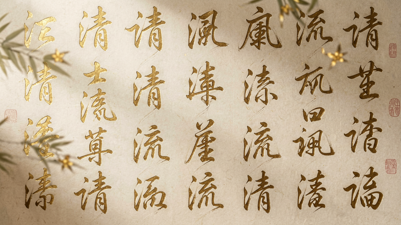 书法字体 AI素材 0009
