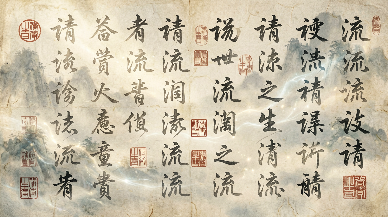 书法字体 AI素材 0016
