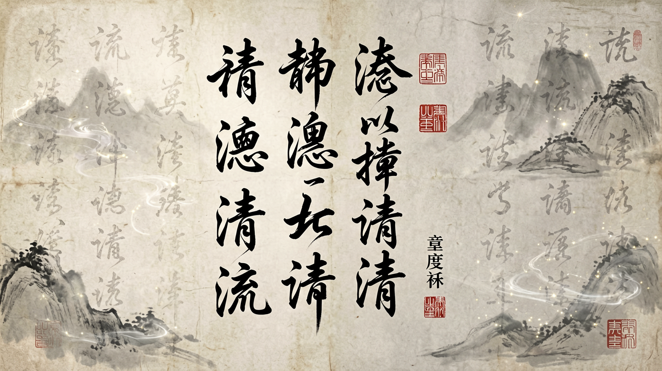 书法字体 AI素材 0027