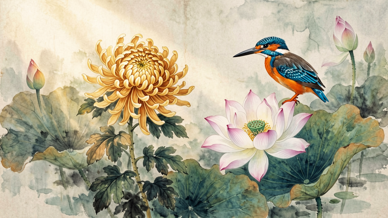 国风花鸟 AI素材 0002