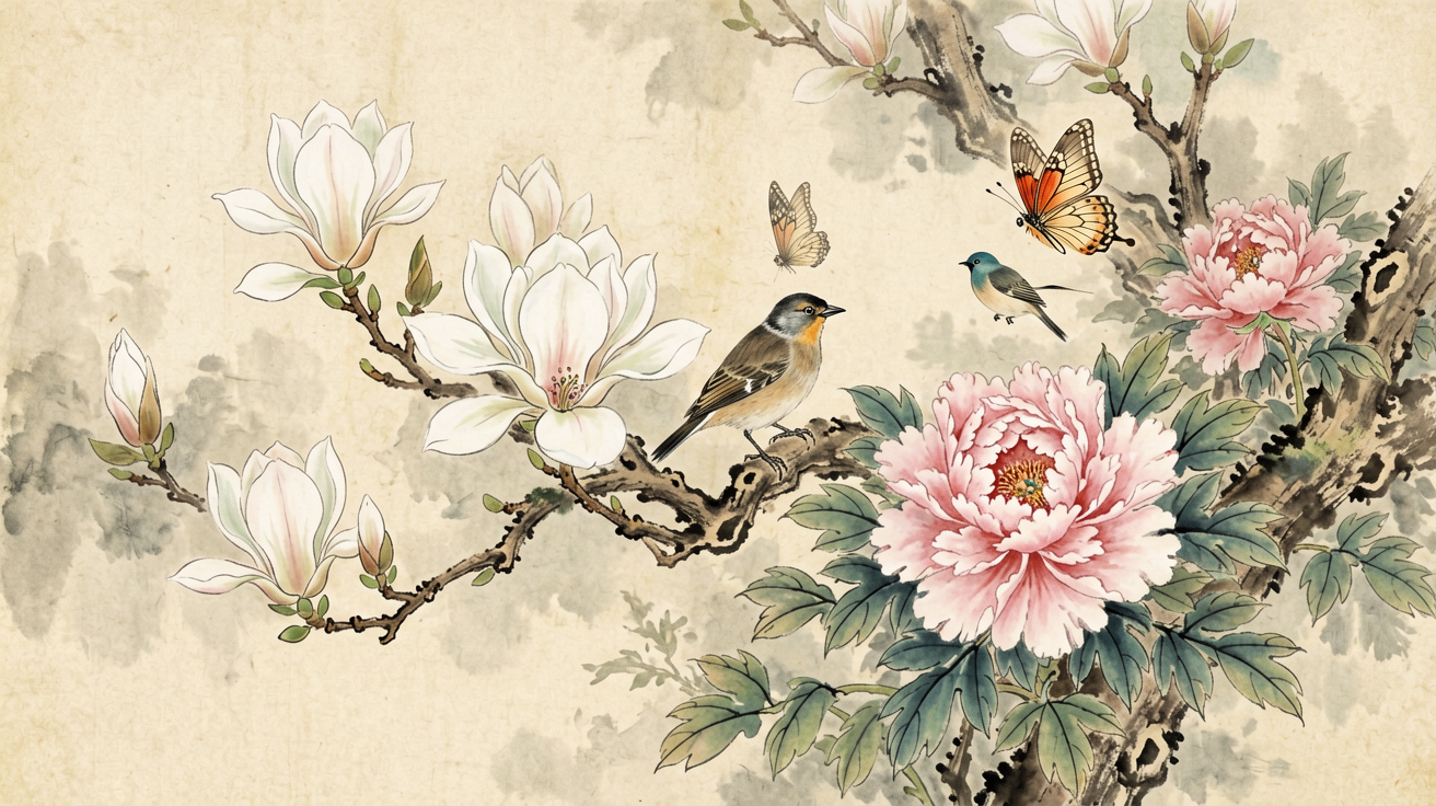 国风花鸟 AI素材 0020