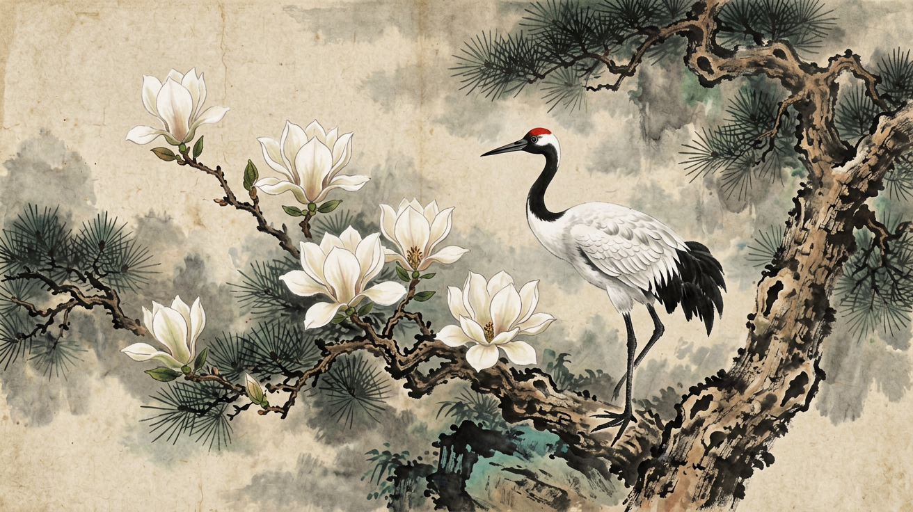 国风花鸟 AI素材 0036