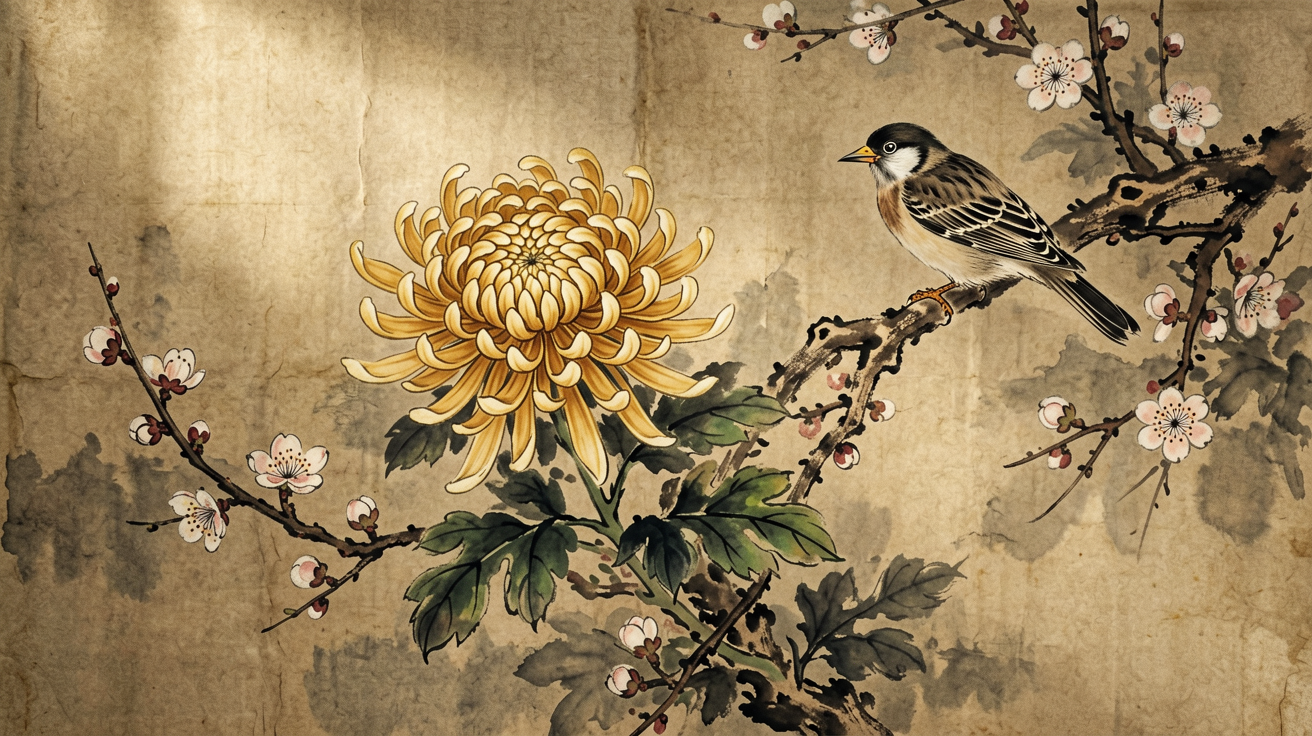 国风花鸟 AI素材 0049