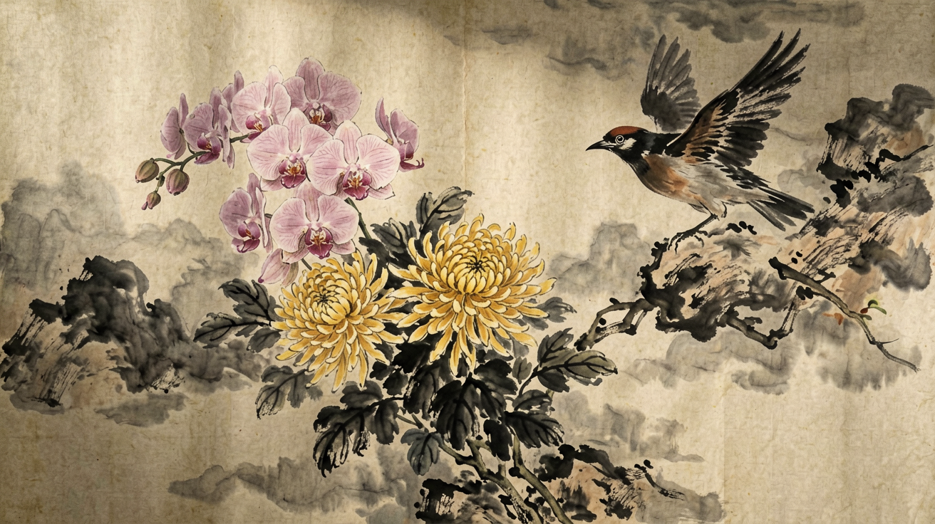 国风花鸟 AI素材 0050
