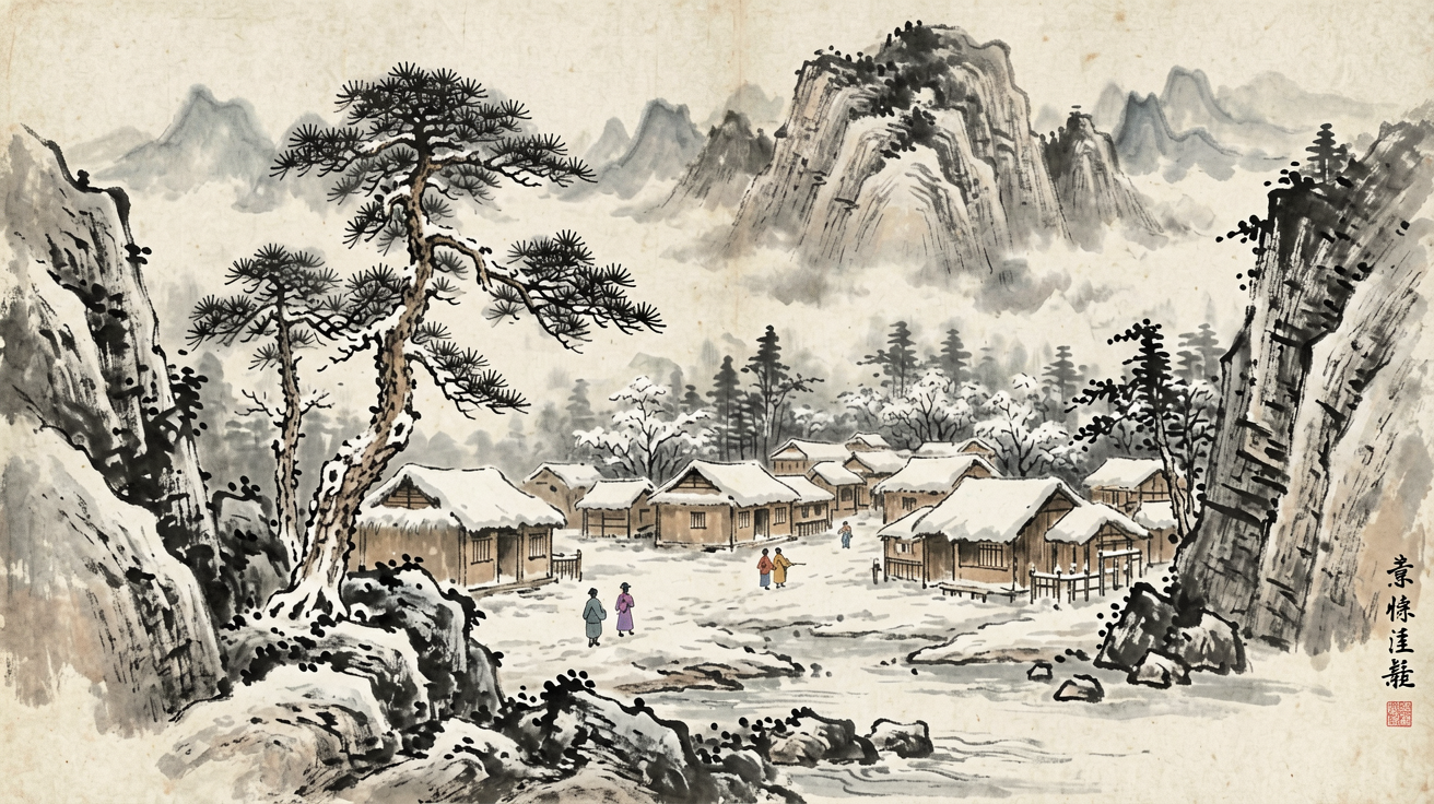 水墨山水 AI素材 0009