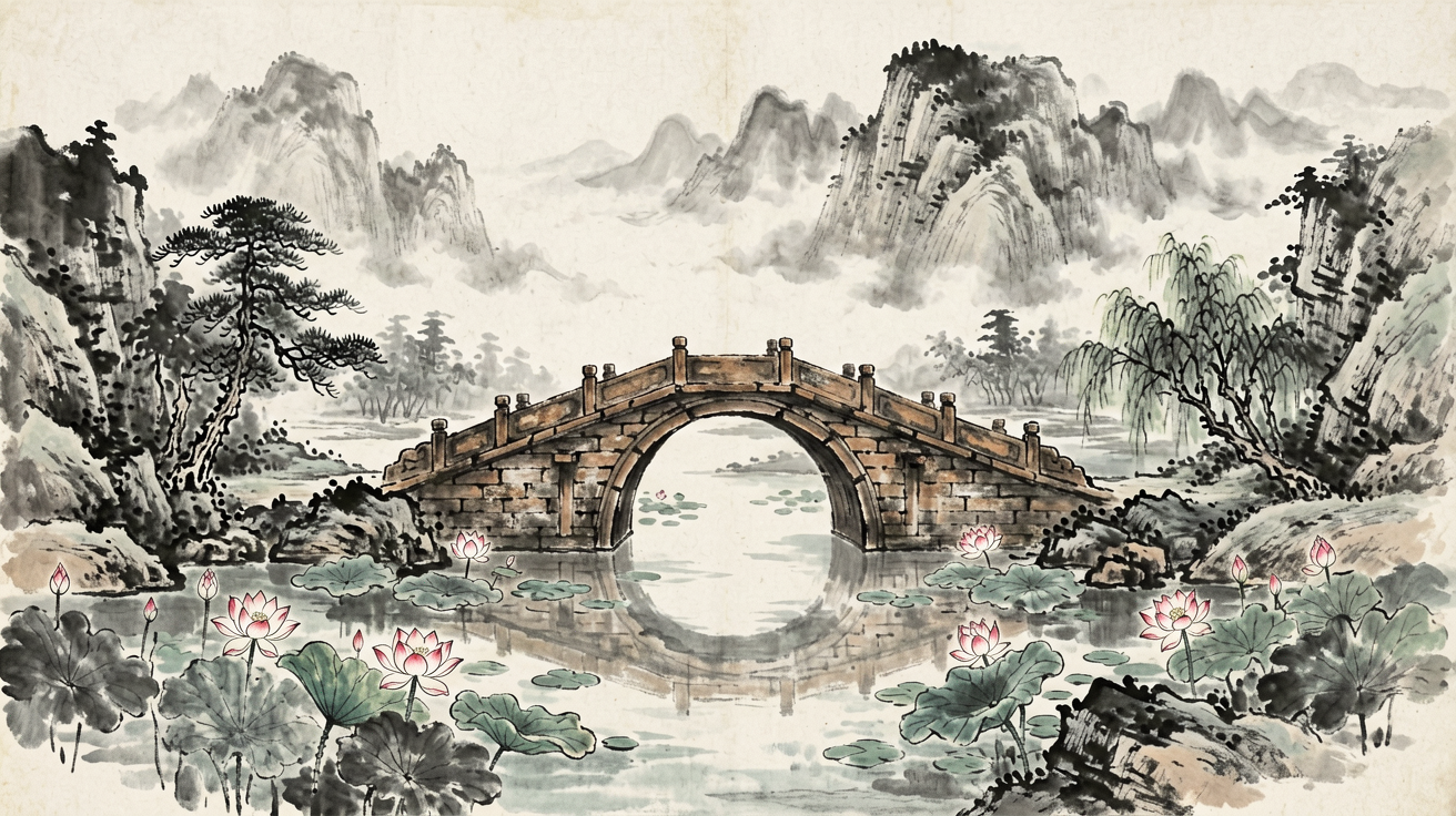 水墨山水 AI素材 0010