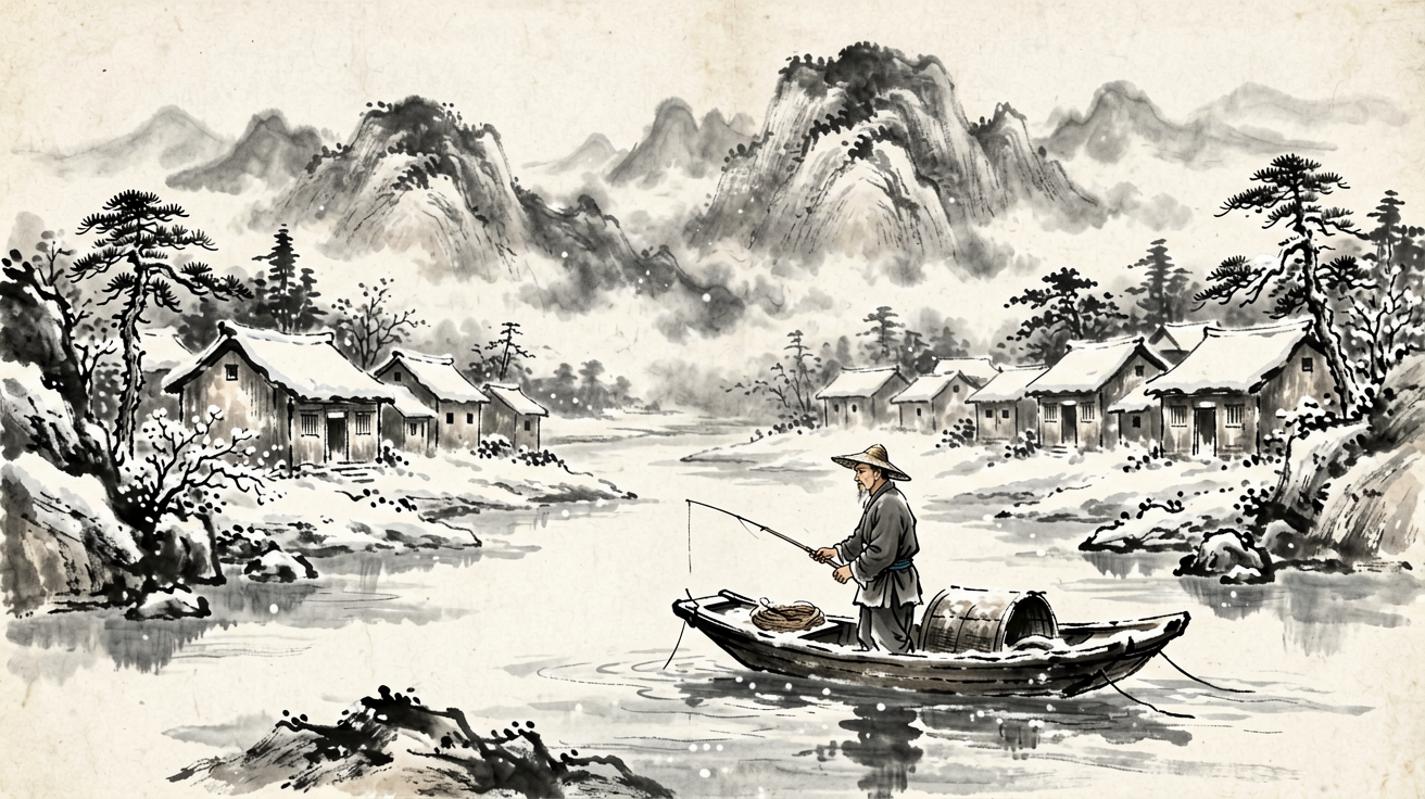 水墨山水 AI素材 0019