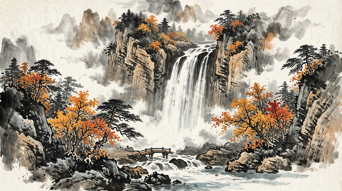 水墨山水 AI素材 0024