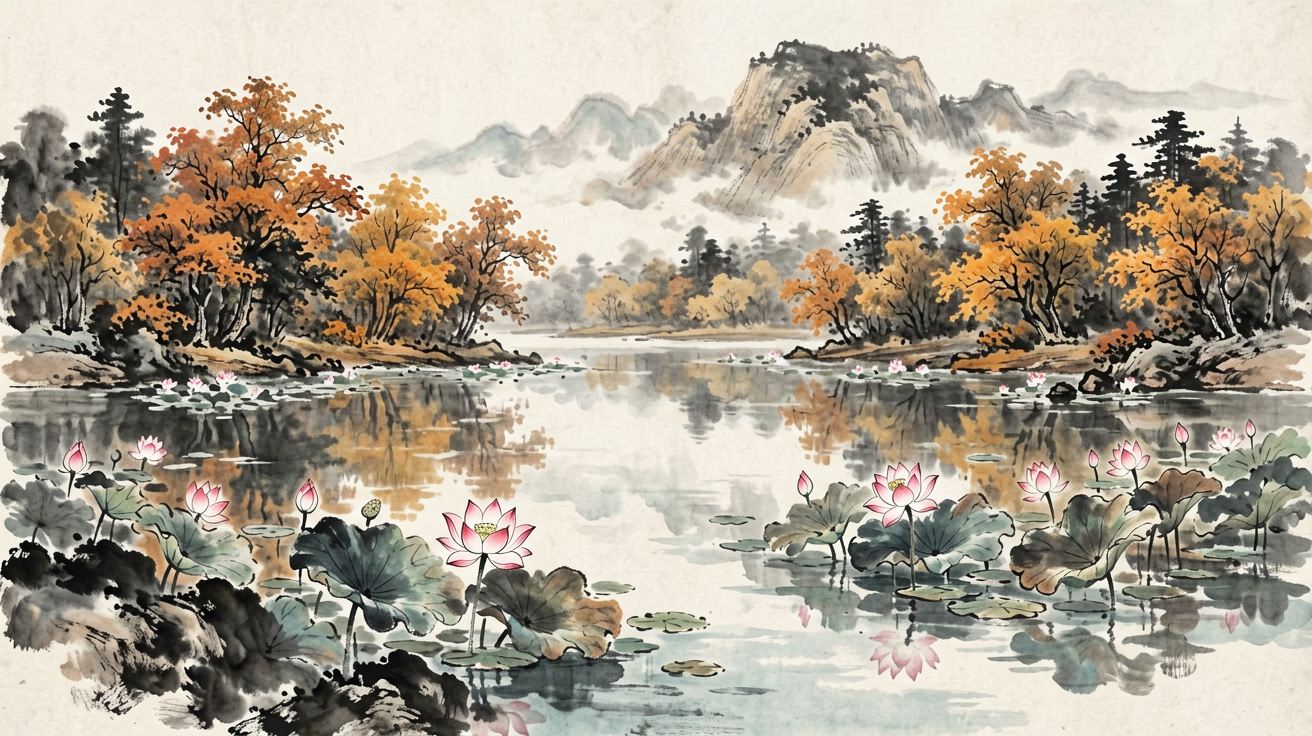水墨山水 AI素材 0031