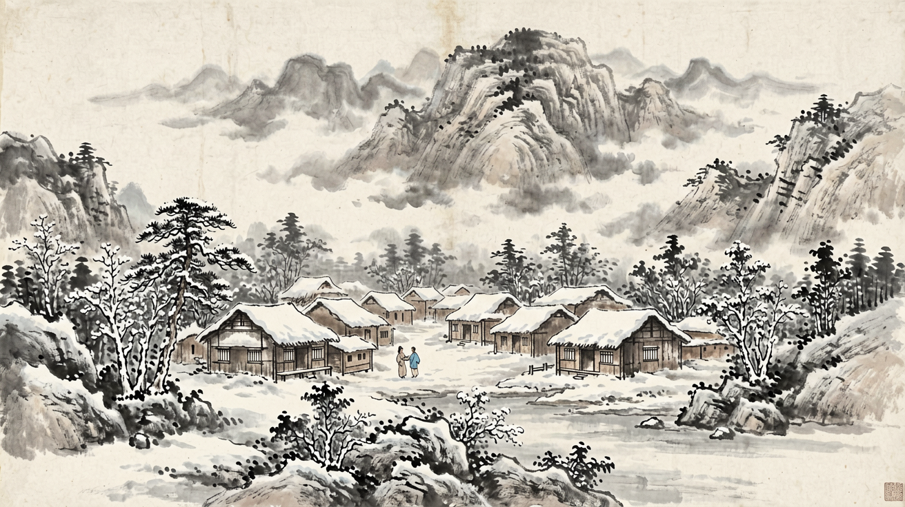 水墨山水 AI素材 0039