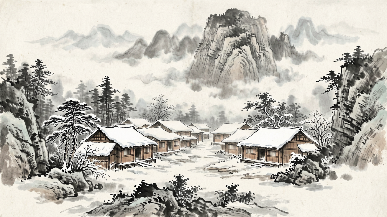 水墨山水 AI素材 0045