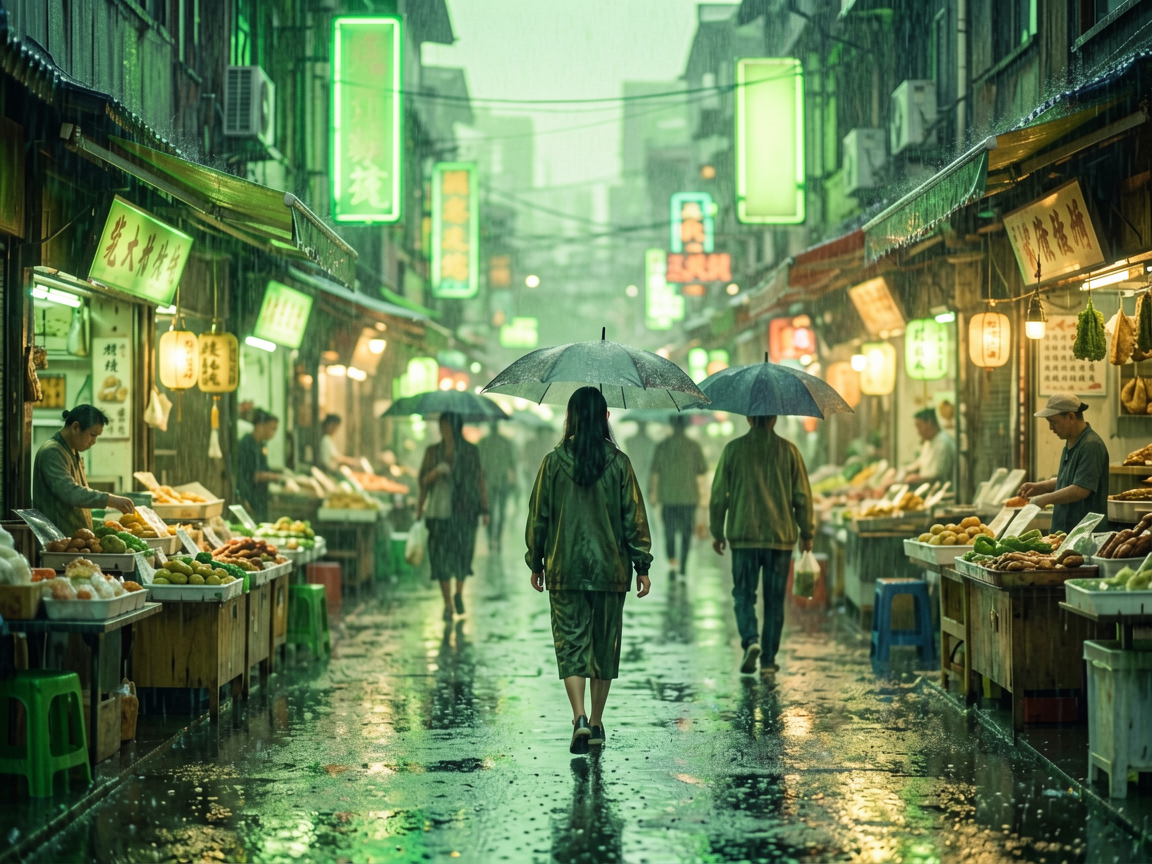 霓虹街区 AI素材 002