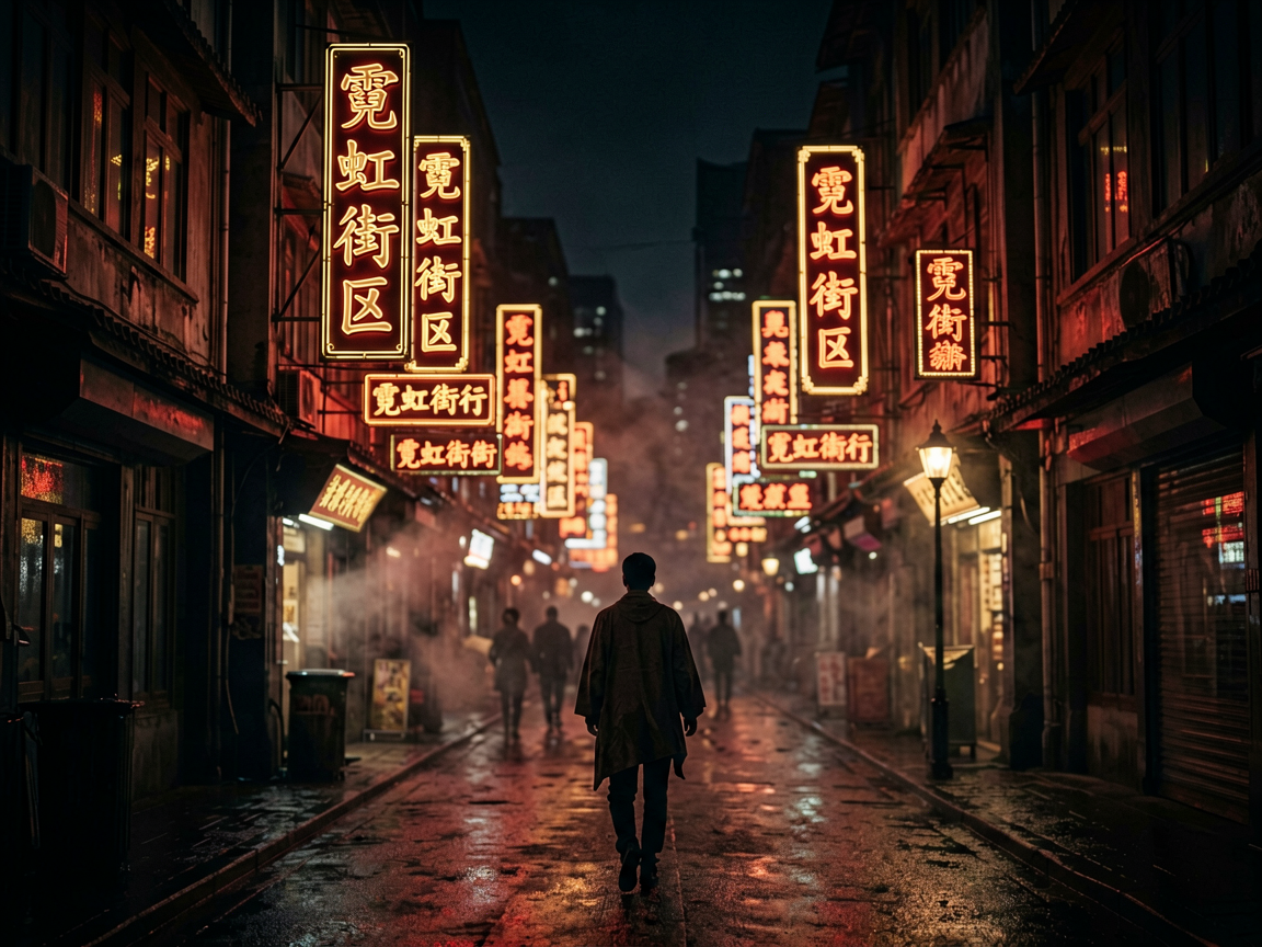 霓虹街区 AI素材 004