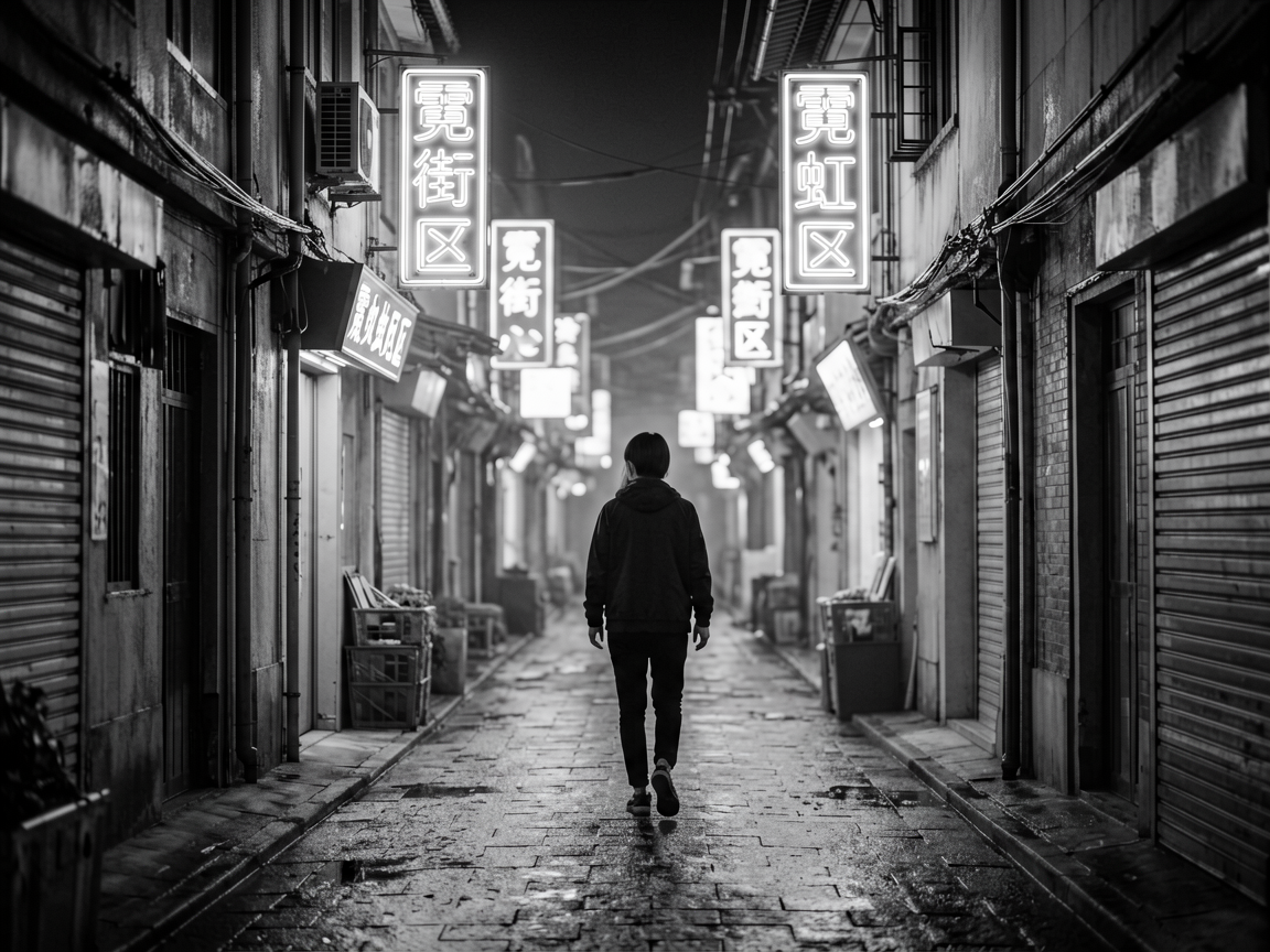 霓虹街区 AI素材 006