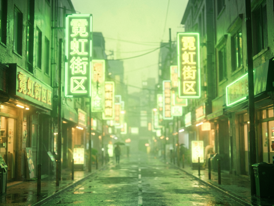 霓虹街区 AI素材 009