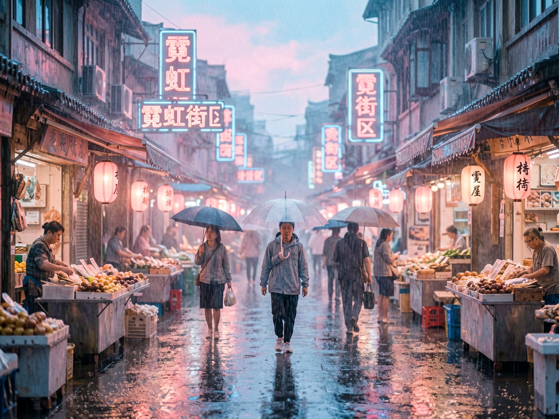 霓虹街区 AI素材 012