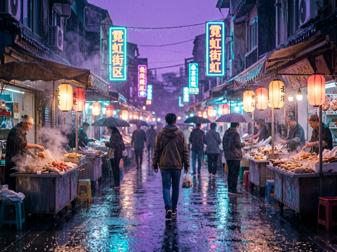 霓虹街区 AI素材 017