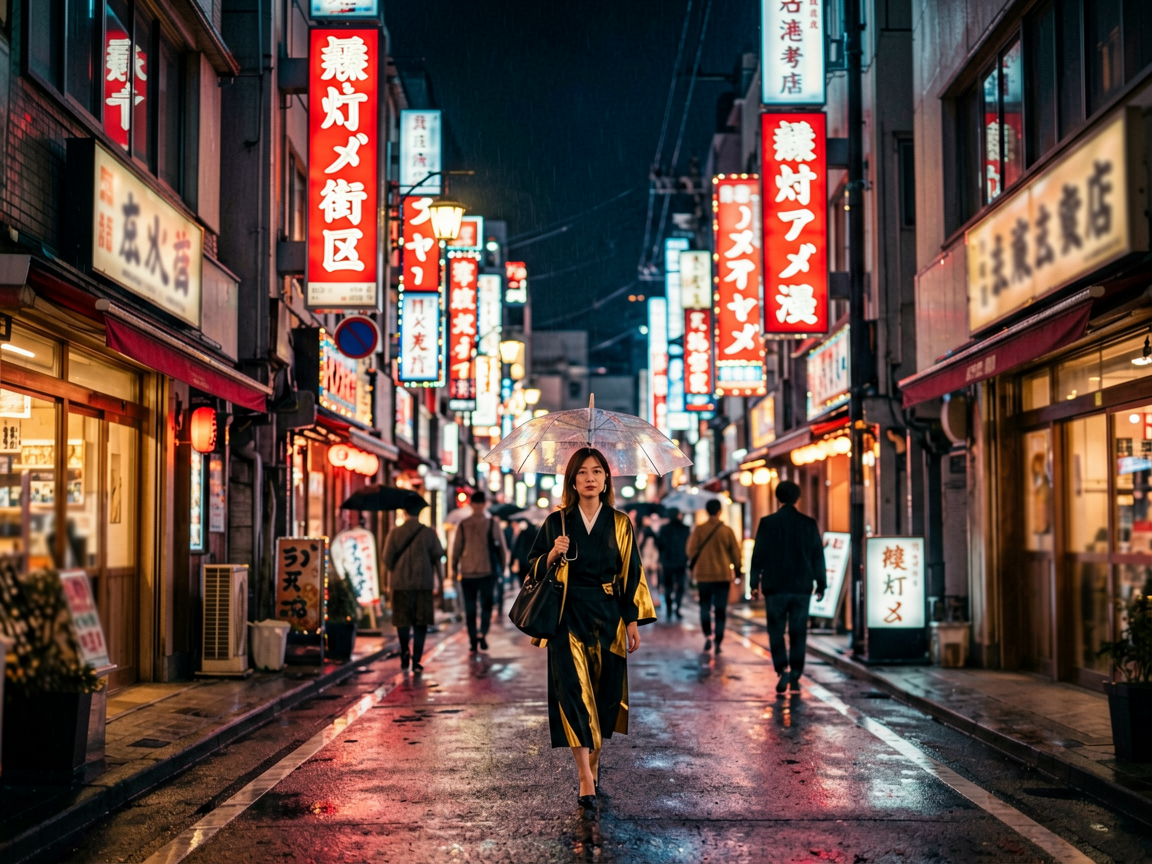 霓虹街区 AI素材 018