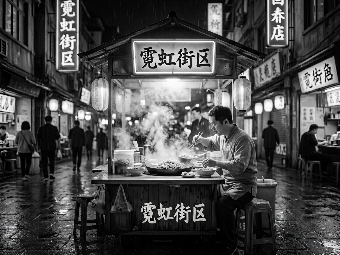 霓虹街区 AI素材 020
