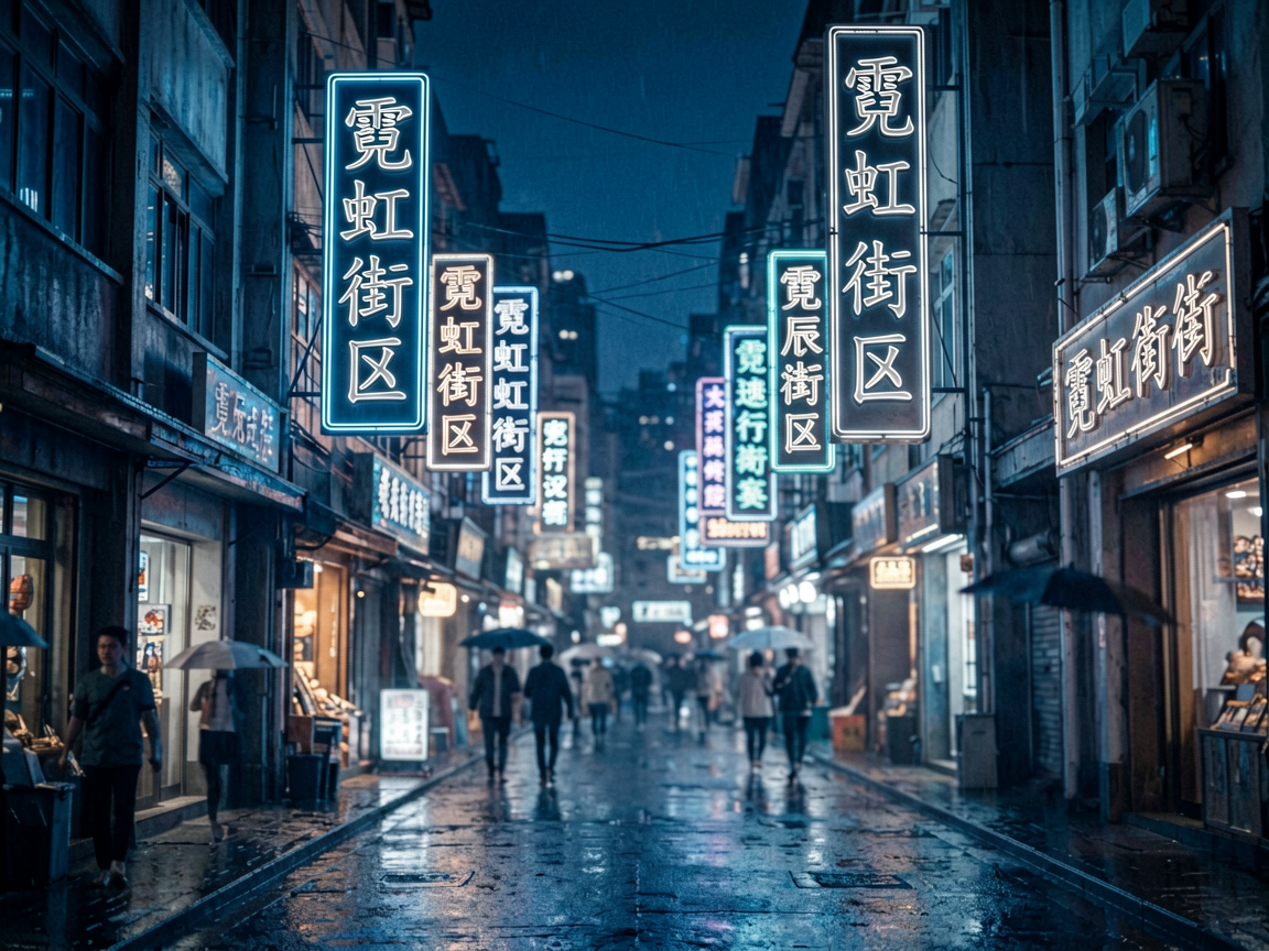 霓虹街区 AI素材 029