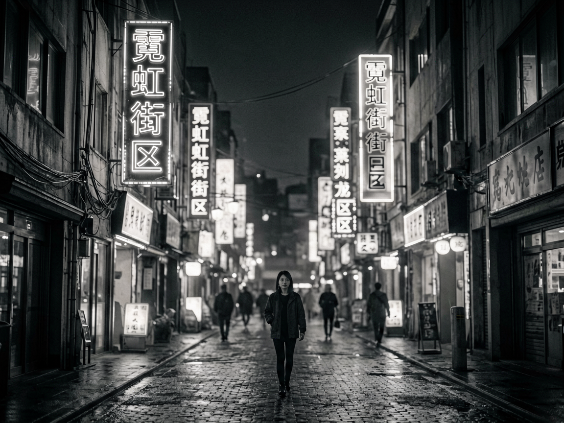 霓虹街区 AI素材 034
