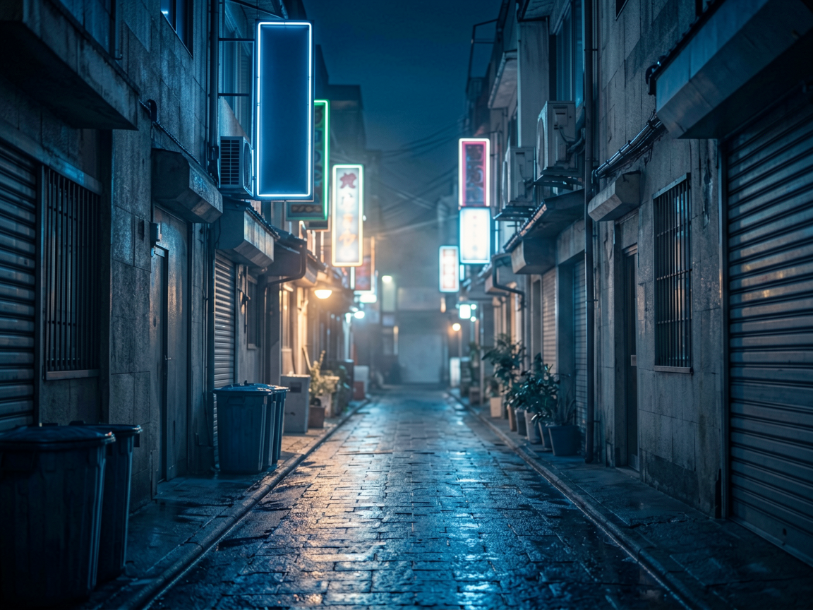 霓虹街区 AI素材 036