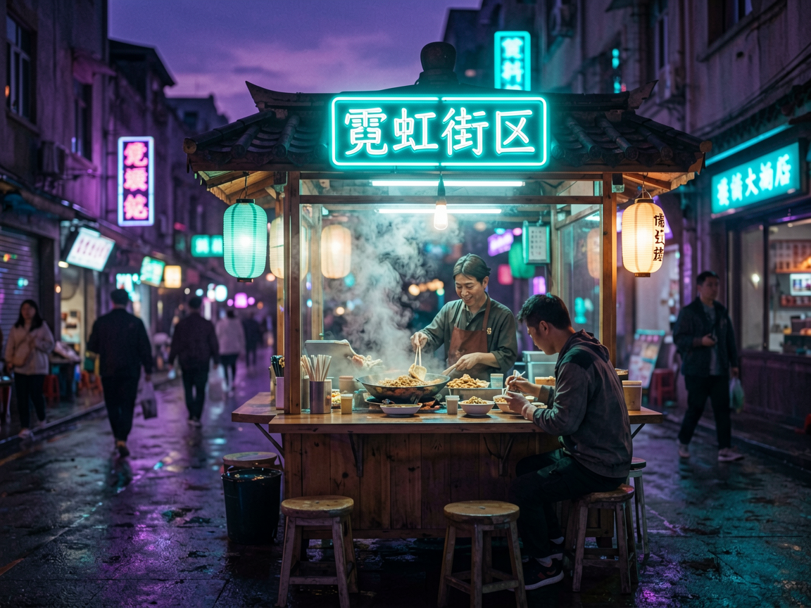 霓虹街区 AI素材 045