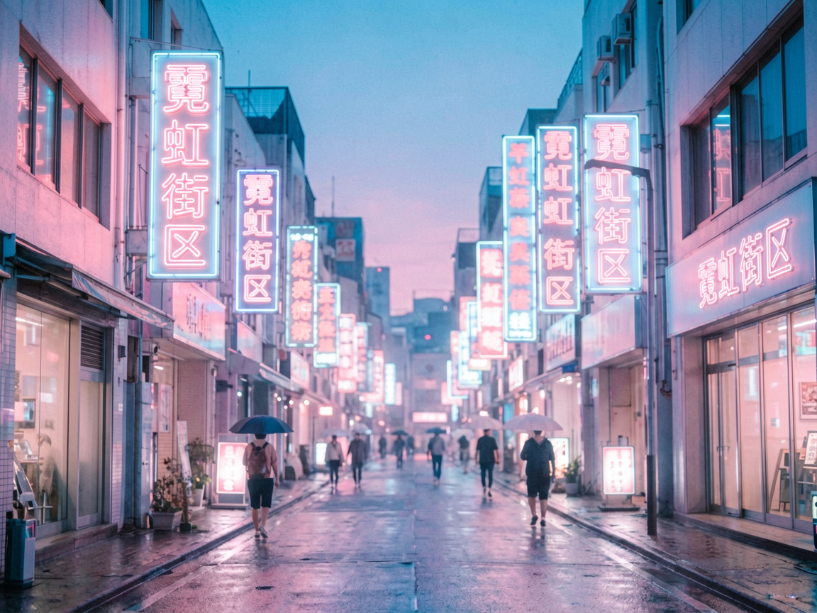 霓虹街区 AI素材 054