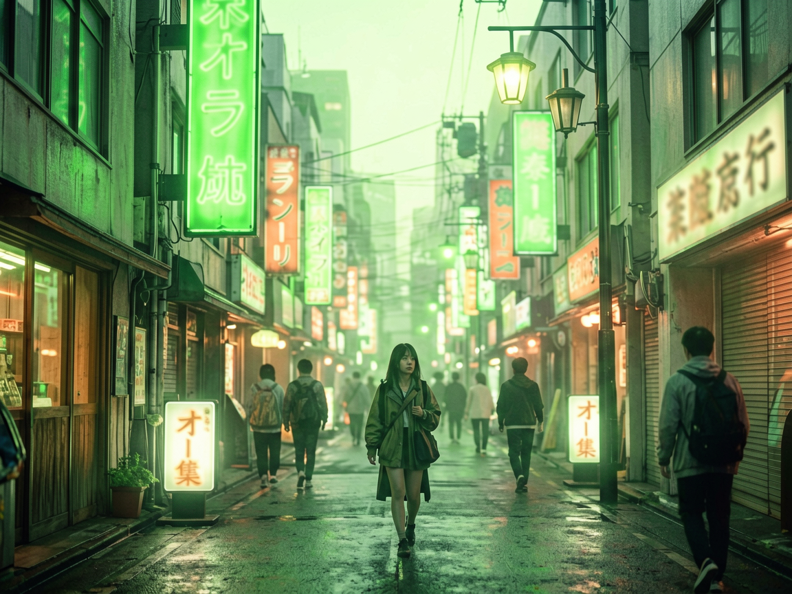 霓虹街区 AI素材 058