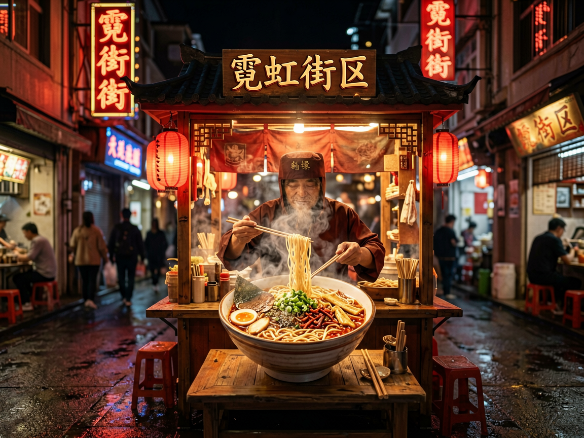 霓虹街区 AI素材 060