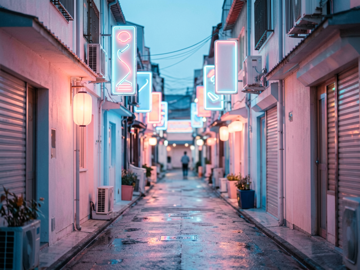 霓虹街区 AI素材 061